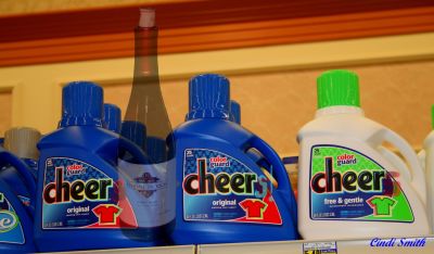 GET THOSE WINE STAINS OUT WITH CHEER!