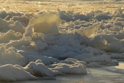 Freeze up on the Mackenzie River, Fort Simpson, NT