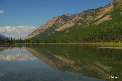 Views of Sunblood Mountain from the South Nahanni River