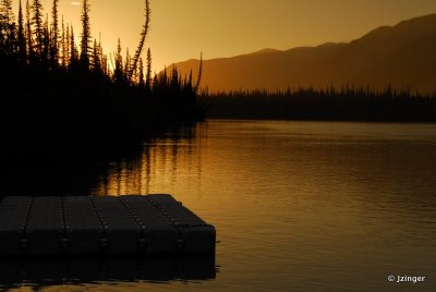 Sunset on the South Nahanni River
