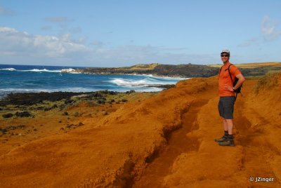 On route to Green Sand Beach