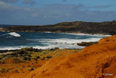 On route to Green Sand Beach