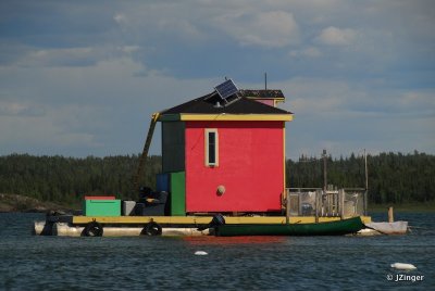 Great Slave Lake Boat Houses,  Yellowknife