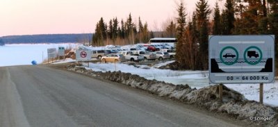 Fort Simpson Ice Road Just Prior to Closing