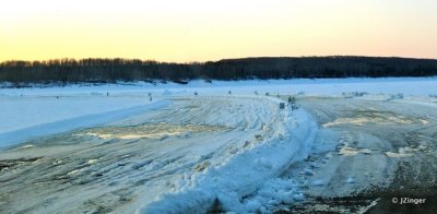 Fort Simpson Ice Road Just Prior to Closing