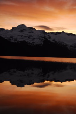 Sunrise on Garibaldi Lake