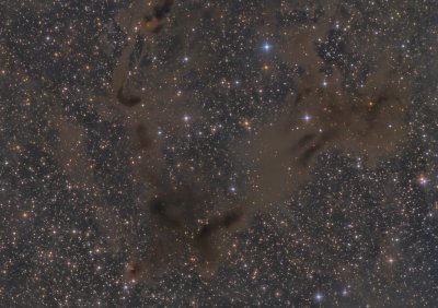 LBN 468 and Gyulbudaghian's Nebula (PV Cephei = HH 215)