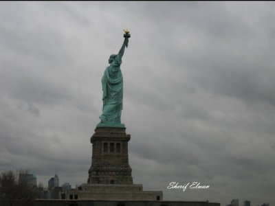 Statue side view