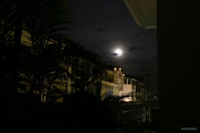 2064 Second morning, 4:30am moonrise outside my window