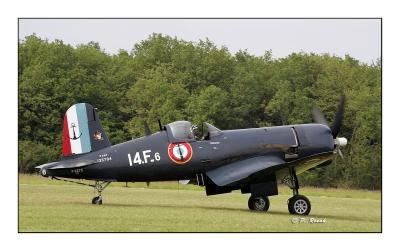 F4U-7 Corsair on the ground