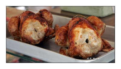 Poulets rotis - Roasted Chickens