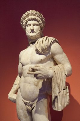 Hadrian in heroic pose
