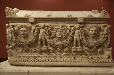 Garlanded sarcophagus from Perge