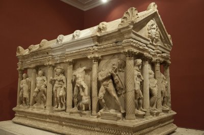 Columned Anatolian Hercules Sarcophagus