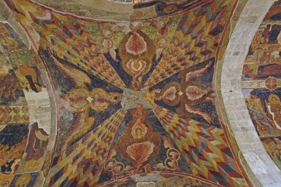Portico fresco of evangelists