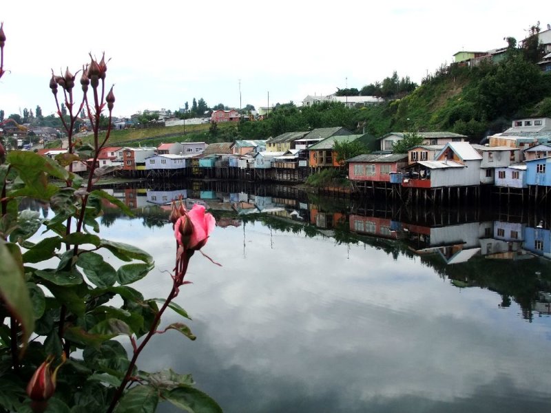 The stilt houses of the city of Castro