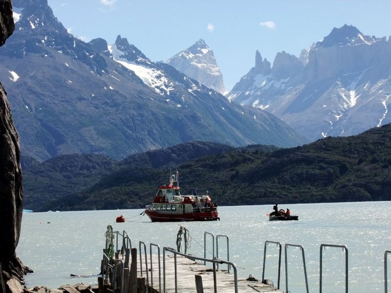 The boat trip to the glacier took over an hour to reach the glacier, almost 12 miles away