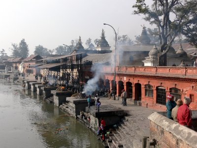 The Pashupatinath Temple and Cremation Ghats on the Bagmati River