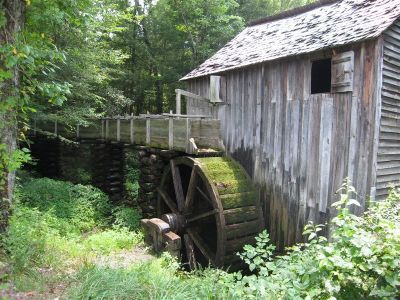 John P. Cable Mill,   Mill Flume, at Cades Cove