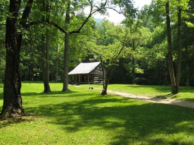 George Washington Carter Shields lived in his Cades Cove cabin from 1910 through 1921.
