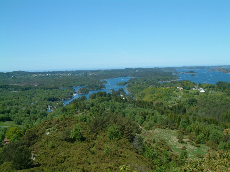 View from Bergfjordfjellet - Lindaas