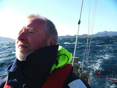 Michael Cosgrove concentrating onboard Viking Spirit