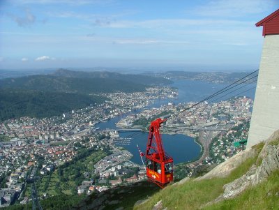 The CableCar from Ulriken