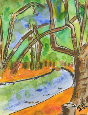 ACEO By The River