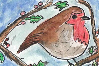 ACEO Red Robin