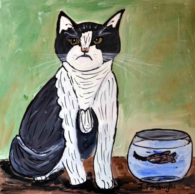 Snooty Cat and his Supper sold