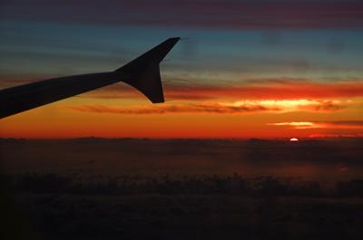 Sunset from the Plane