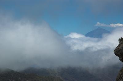 Mount Teide through the mist