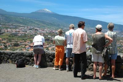 Looking at the View of Mount Teide