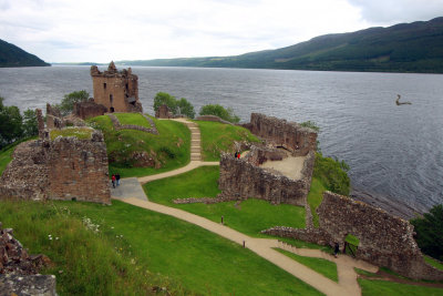 castle ruins on Loch Ness