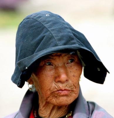 elderly woman-Bhutan
