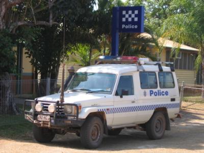 Local police car...