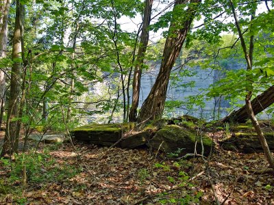 The Stones In The Fore Ground Are Part Of The Old Canal Wall