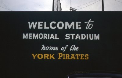 Memorial Stadium - York, PA - Home of the York Pirates  - April 1968