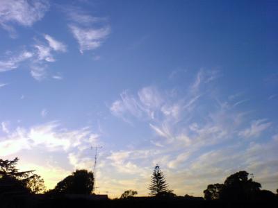 Sky at dusk