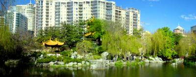 Chinese Gardens - Panoramic Wide