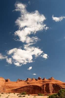 Big Sky at Delicate Arch