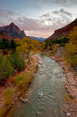 The Watchman from Canyon Junction Bridge View #4