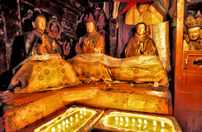 Buddhist Icons and Yak Butter Candles