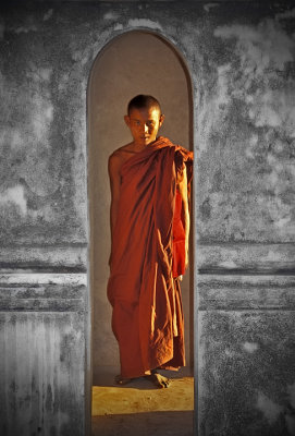 Monk at Ancient Bagan
