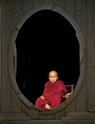 Monk at Shwe Yan Pyay Monastery