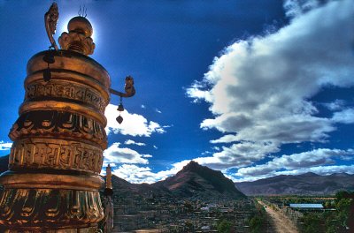 Looking out on Gyantze