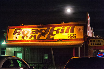 Full Moon over the 'Roadkill Cafe'