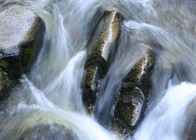 rocks direct the water