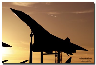 Concorde at sunset