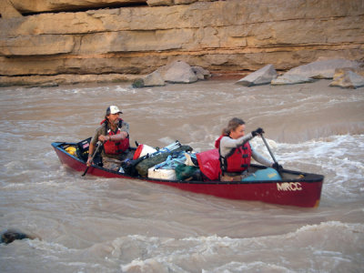 Greg and Camhi at Ross Rapids on the San Juan.jpg